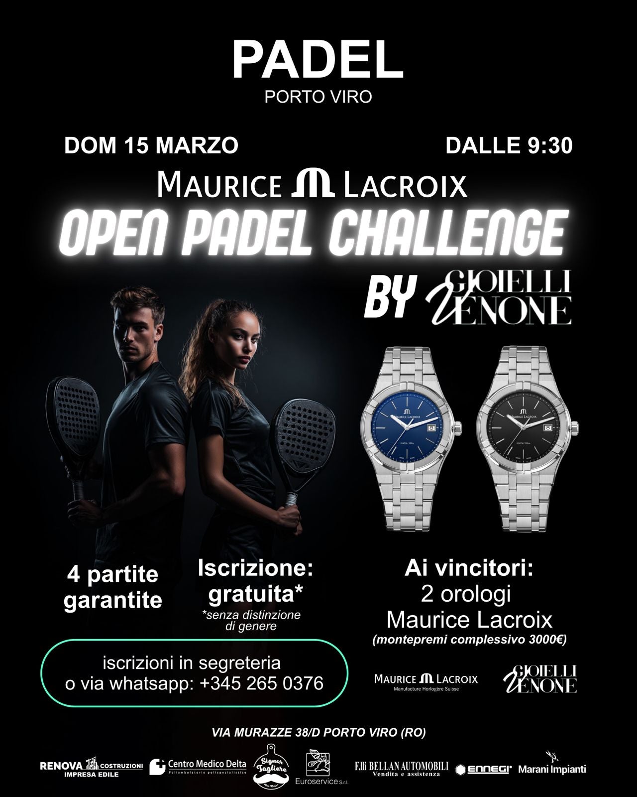 Gioielli Venone x Padel Porto Viro