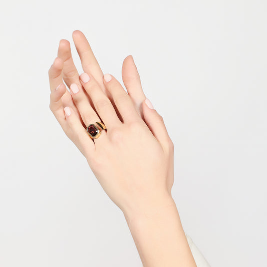 UNOAERRE - Anello Joya cristallo marrone