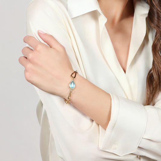 UNOAERRE - Bracciale Joya goccia azzurra