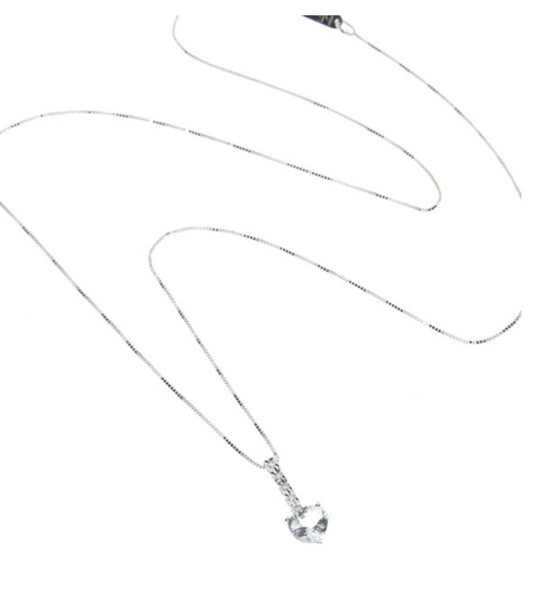 BLISS - Aquamarine and Diamonds Necklace