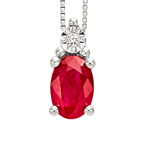 BLISS - Ruby and Diamond Necklace