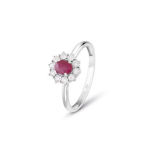 BLISS - Anello con Rubino e Diamanti CHARLESTON