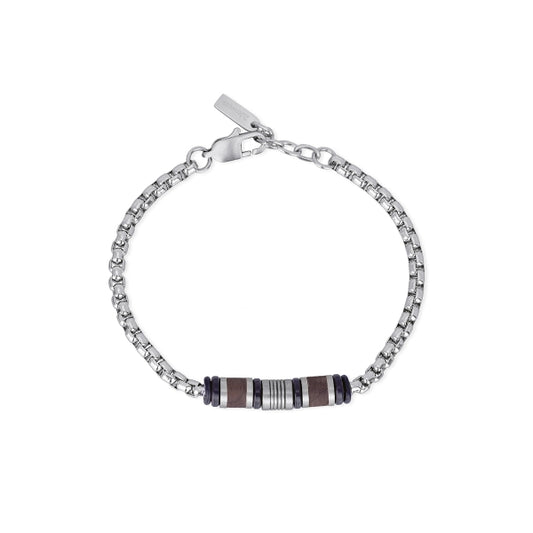 2JEWELS - Steel and Wood Bracelet