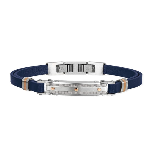 2JEWELS - Steel and Leather Bracelet