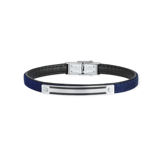 2JEWELS - Steel and Fabric Bracelet