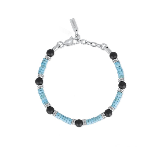 2JEWELS - Turquoise and Onyx Bracelet