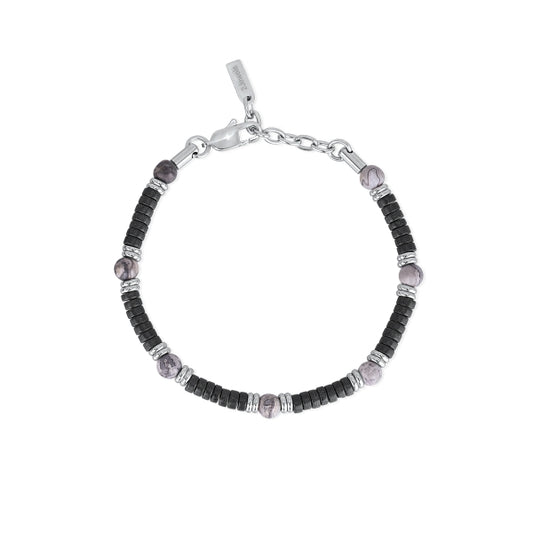 2JEWELS - Black Turquoise and Agate Bracelet