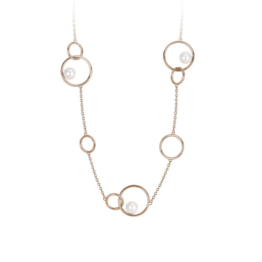 2JEWELS WOMAN - Long Rose Pearls Necklace