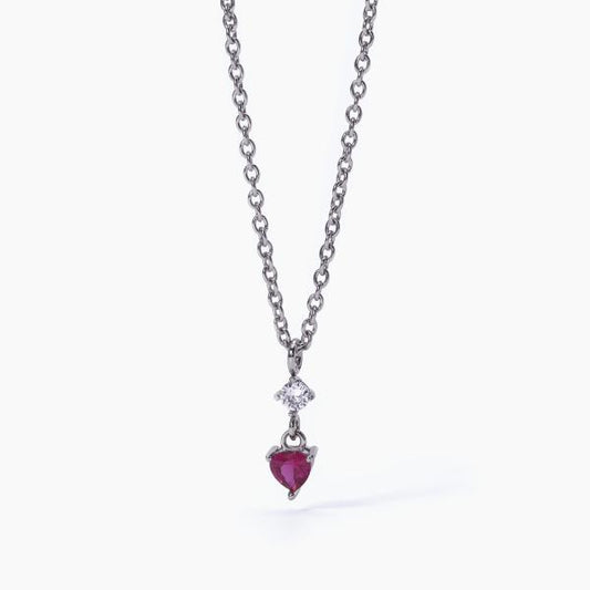 2JEWELS - Collana con Rubino Sintetico