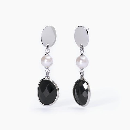 2JEWELS - Orecchini con Shell Pearl e Colour Glass