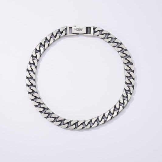 MABINA UOMO - Bracciale Uomo Groumette Argento