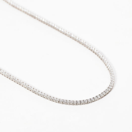 MABINA - Collana Tennis Argento