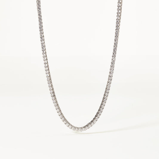 MABINA - Collana Tennis Argento