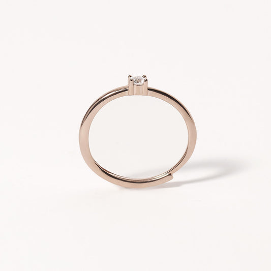 MABINA - Anello Solitario Rose