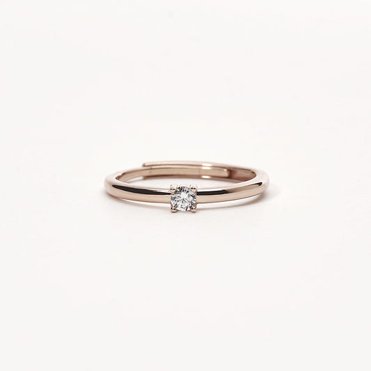 MABINA - Anello Solitario Rose