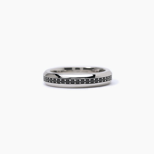 MABINA UOMO - Anello Pavè Nero