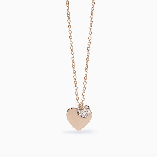 MABINA - Collana Con Doppio Cuore