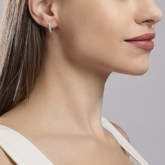 MABINA - Orecchini a cerchio con zirconi SOIRÉE