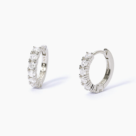 MABINA - Orecchini a cerchio con zirconi SOIRÉE