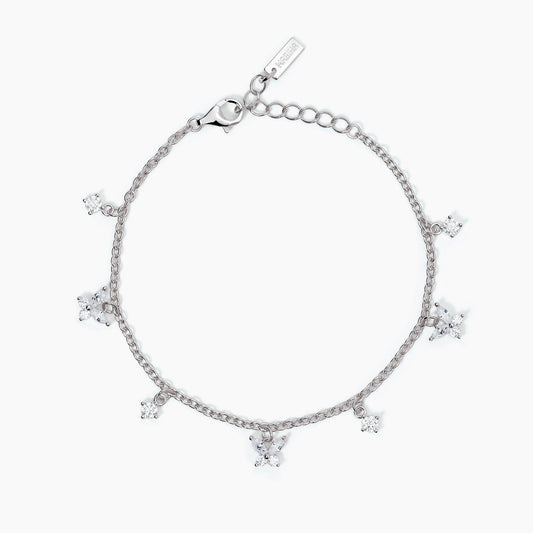 MABINA - Bracciale con charm bianchi SECRET GARDEN