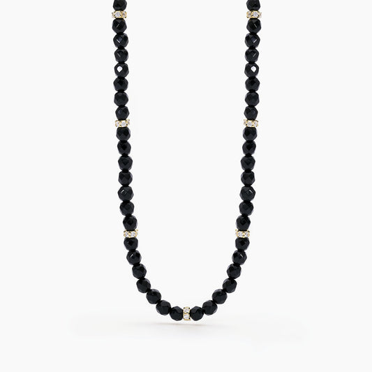 MABINA - Girocollo con agata nera COLOR CODE