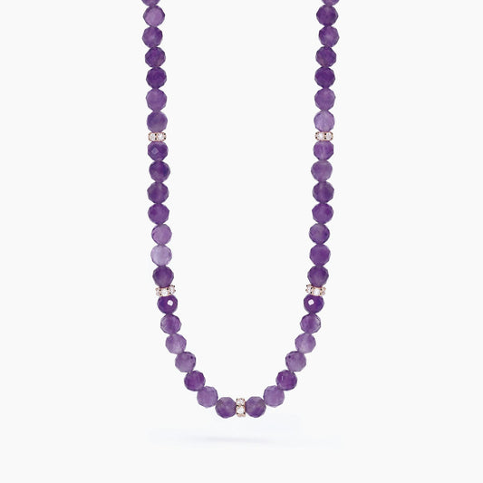 MABINA - Girocollo con ametista COLOR CODE