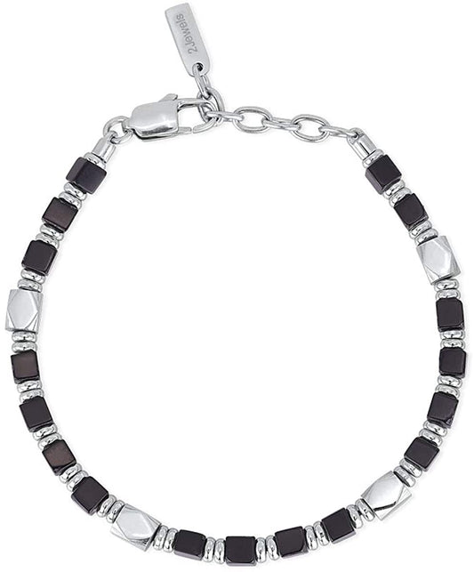 2JEWELS - Onyx and Steel Bracelet