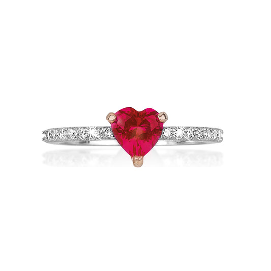 MABINA - Red Heart Ring