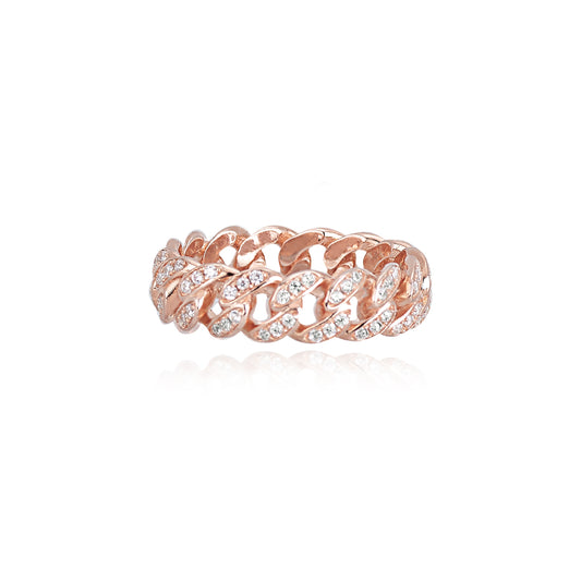 MABINA - Anello Groumette Rose