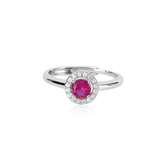 MABINA - Ring with Emerald, Sapphire and Synthetic Ruby