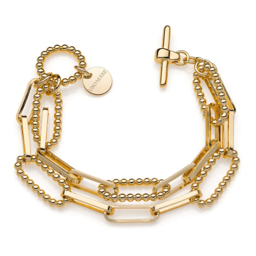 UNOAERRE - Bracciale paper clip con elementi palline