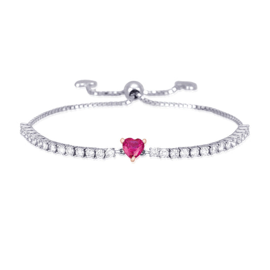 MABINA - Bracelet with Synthetic Ruby
