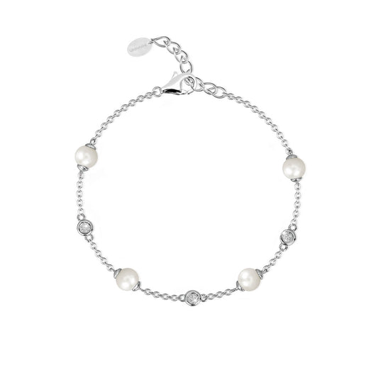 MABINA - Bracelet with Zircons Pearls