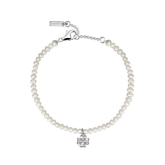 MABINA - Bracciale Perle Quadrifoglio