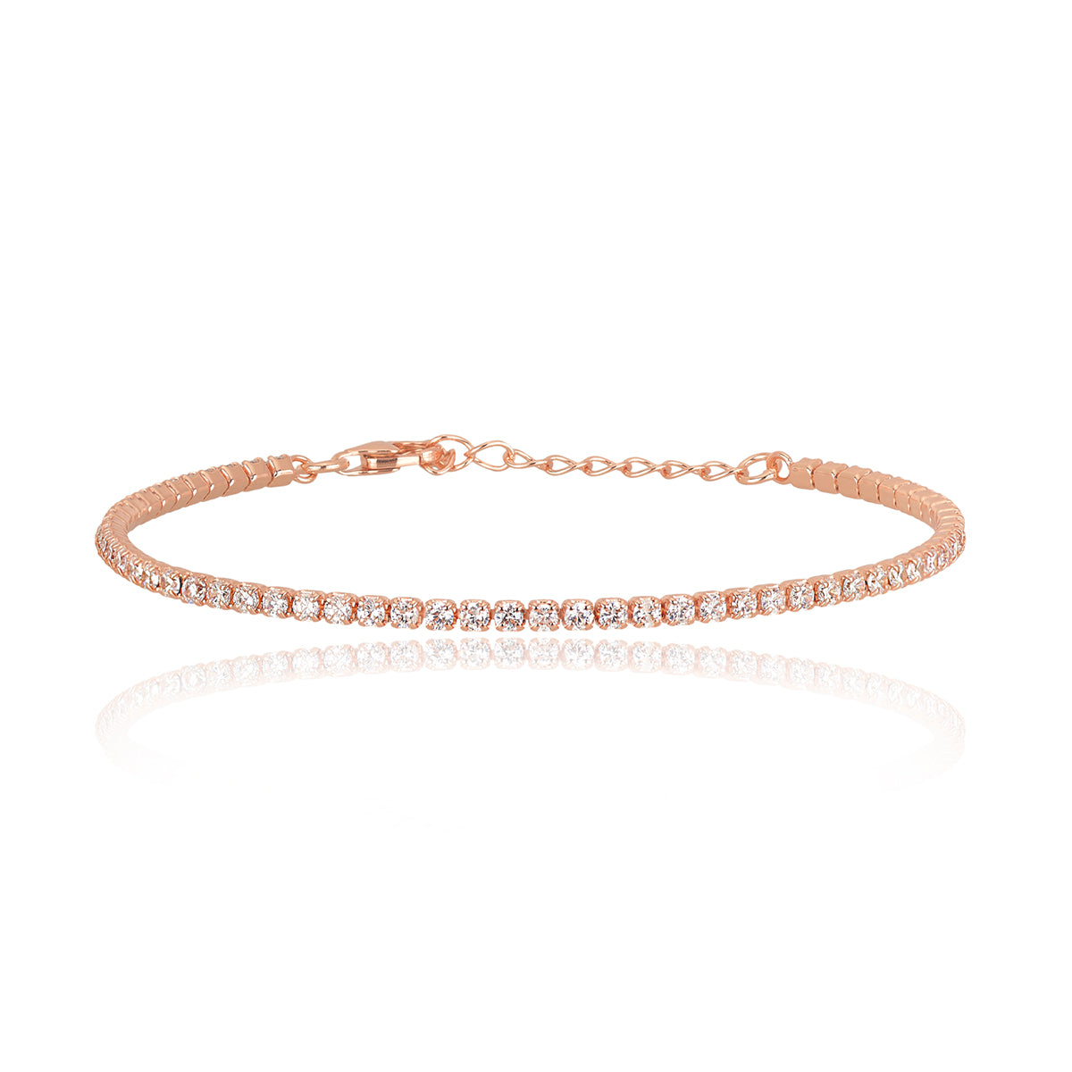 MABINA - Rose Tennis Bracelet