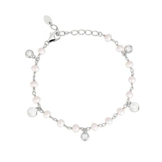 MABINA - Bracciale Perle Zirconi