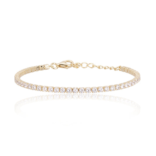 MABINA - Golden Tennis Bracelet