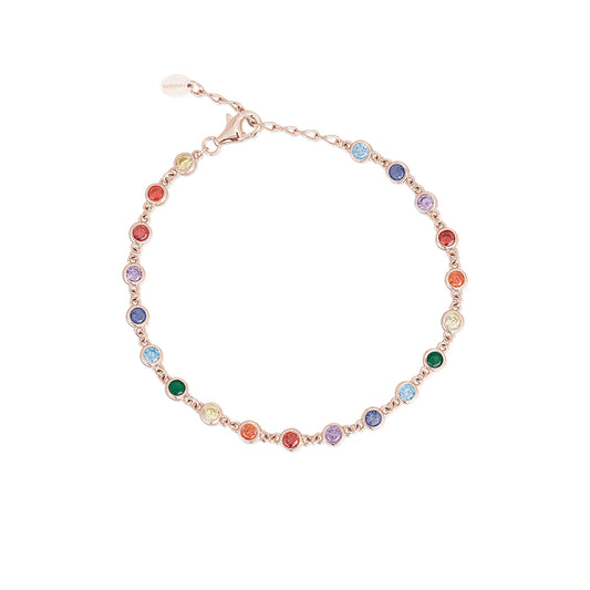 MABINA - Bracciale con Zirconi Multicolor