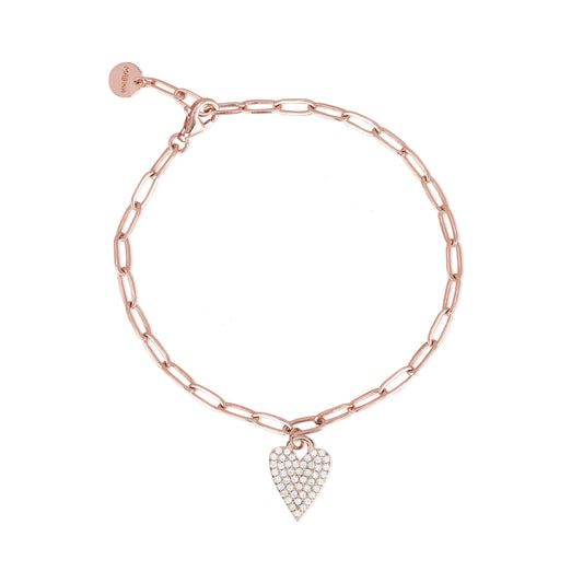 MABINA - Bracciale cuore pavè