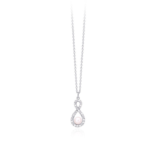 MABINA - Collana con Perla e Zirconi