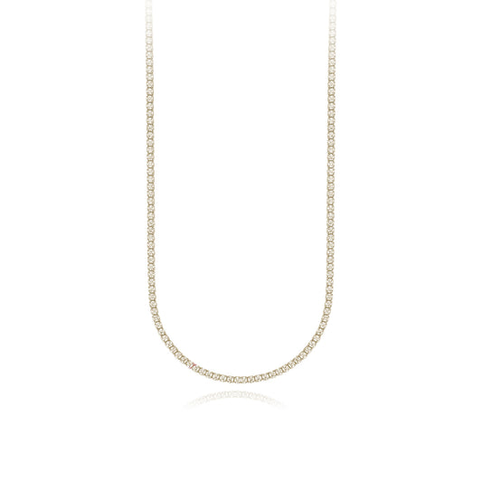 MABINA - Collana Tennis Dorata