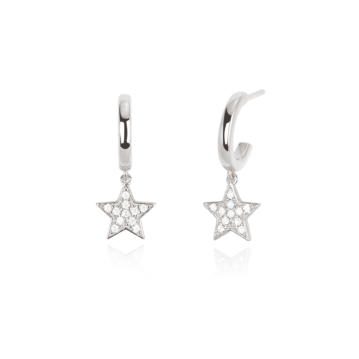 MABINA - Semicircle Earrings with Stars
