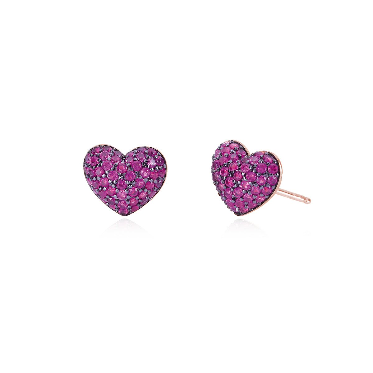 MABINA - Rose Hearts Earrings