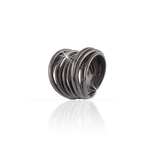 UNOAERRE - Anello Vortice Brunito