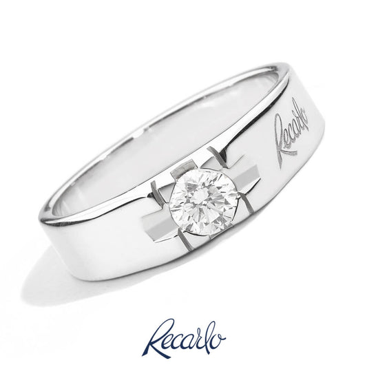 RECARLO - Anello Solitario Uomo