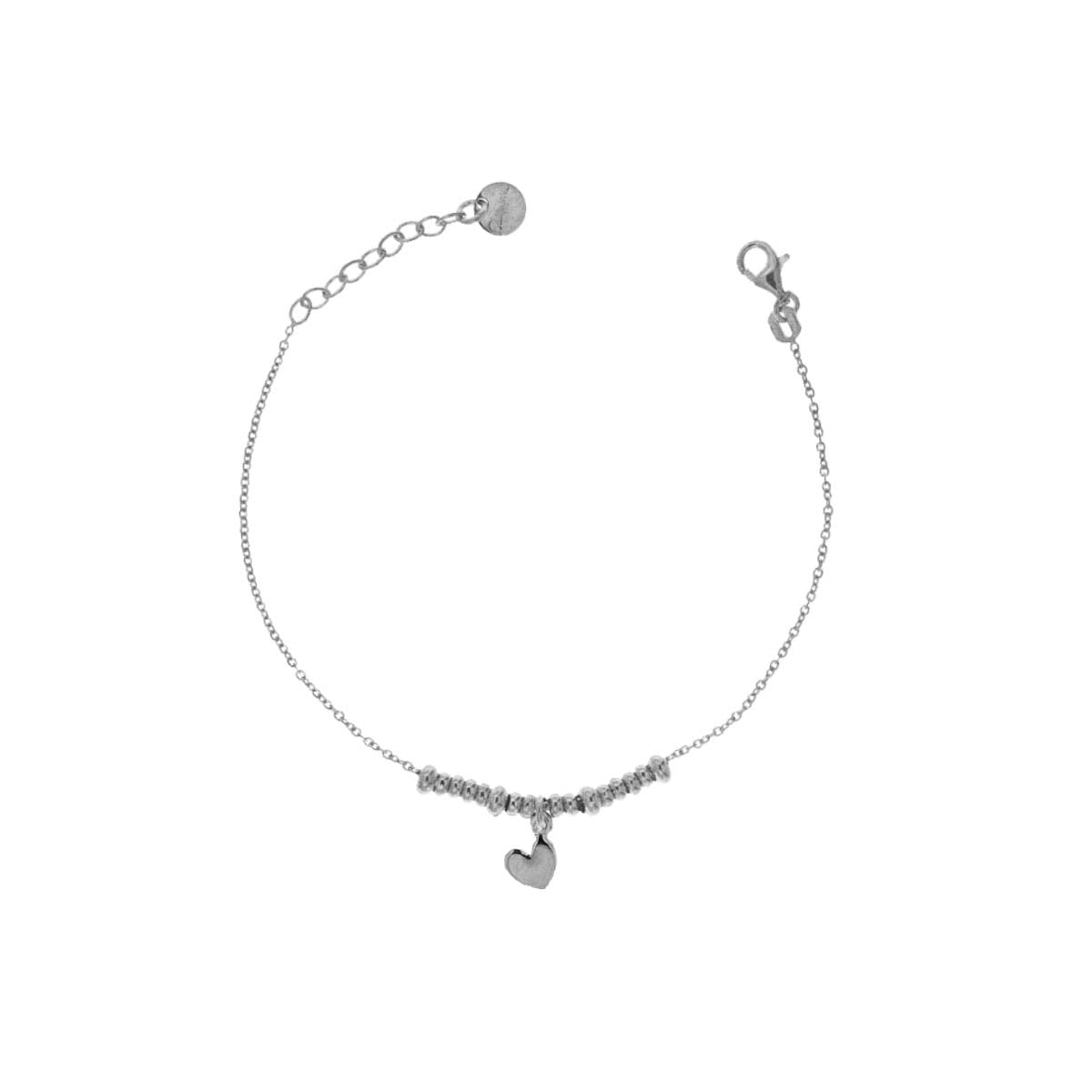 RUE DES MILLE - Bracciale micro anelli Cuore