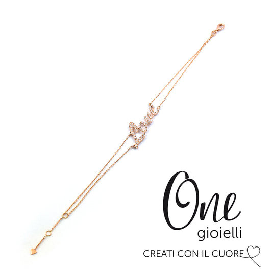 OneGioielli - Bracciale LOVE con diamanti