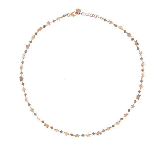 RUE DES MILLE - Collana Con Micro Pietre e Soggetti