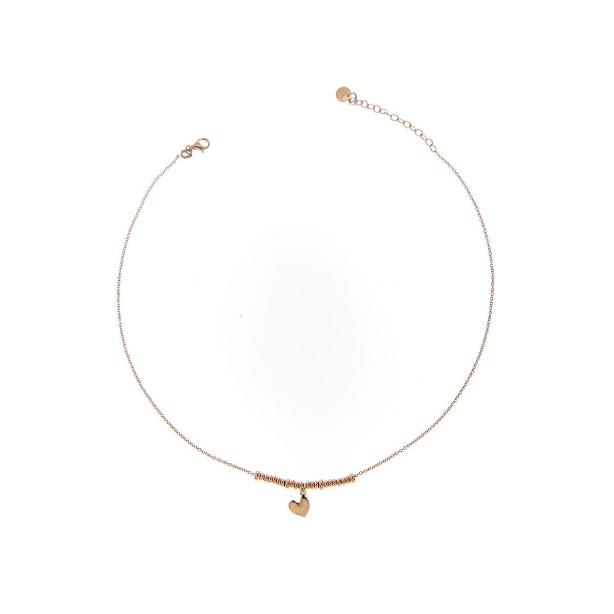 RUE DES MILLE - Heart micro rings necklace