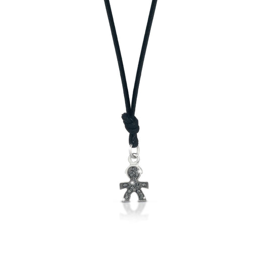 LeBebè - Ciondolo Bimbo Pavè nero